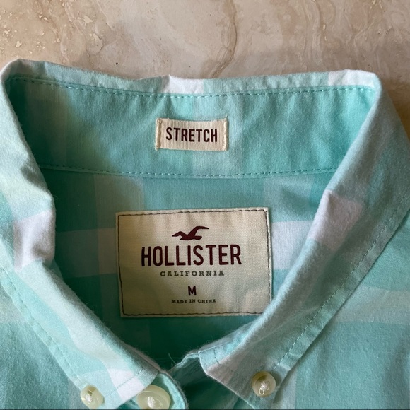 Hollister Mens Stretch Oxford Shirt - Picture 3 of 4